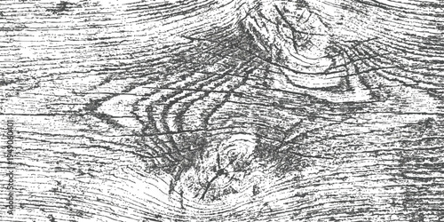 Highly detailed abstract grunge wood texture with deep rustic grain and knot details vector illustration