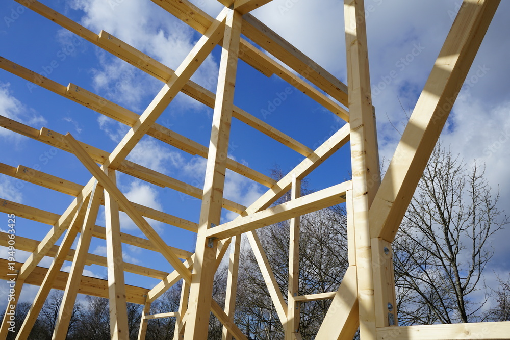 Fototapeta premium Holzbau