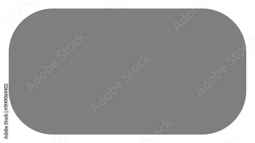 Canvas Print A simple flat grey rectangular shape with rounded corners for use as a graphical