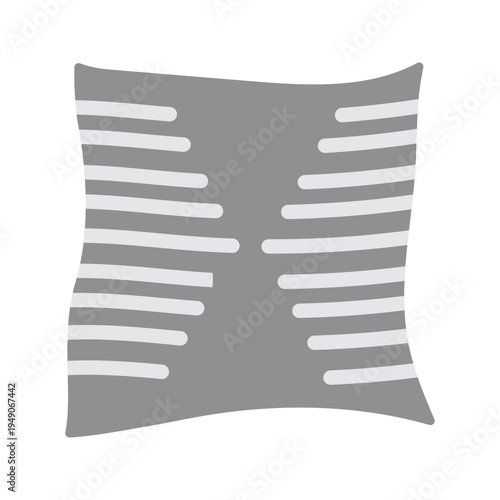 Various colorful decorative throw pillows and cushions flat illustration