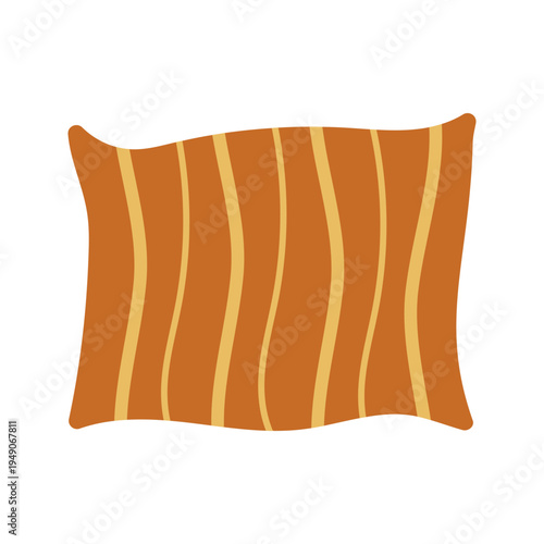 Various colorful decorative throw pillows and cushions flat illustration