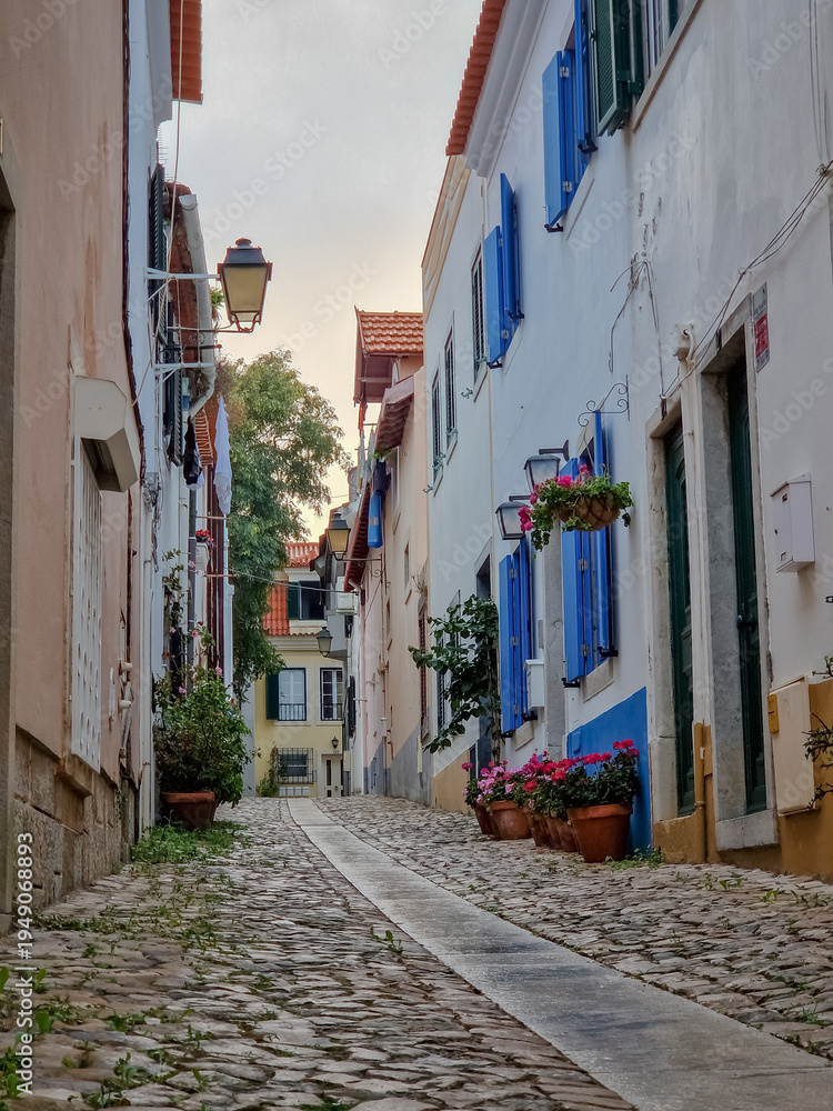 Fototapeta premium street view of Portugal town