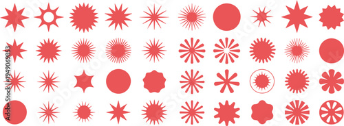 Rosette seal shapes for certificates and stamps