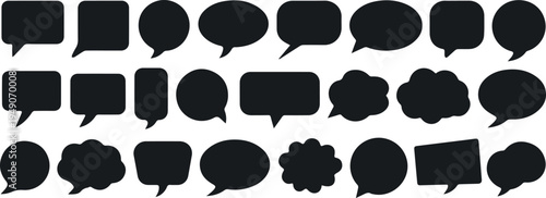 Thought bubble set for brainstorming and notes