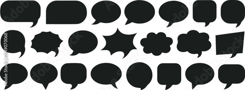 Speech and thought bubble pack for comics