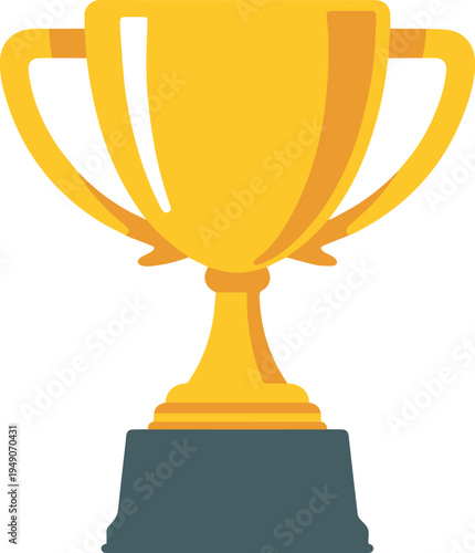 Education award cup with laurel for graduation ceremony