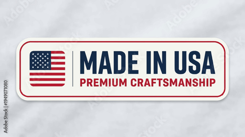 American flag logo with 'MADE IN USA' text on white background