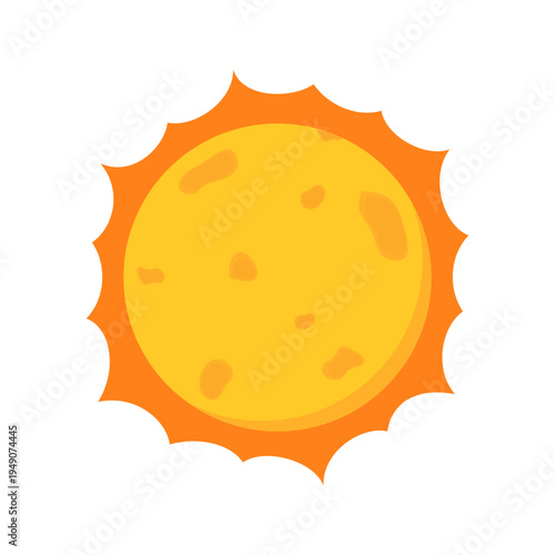 Various colorful flat space planets and astronomical objects flat illustration