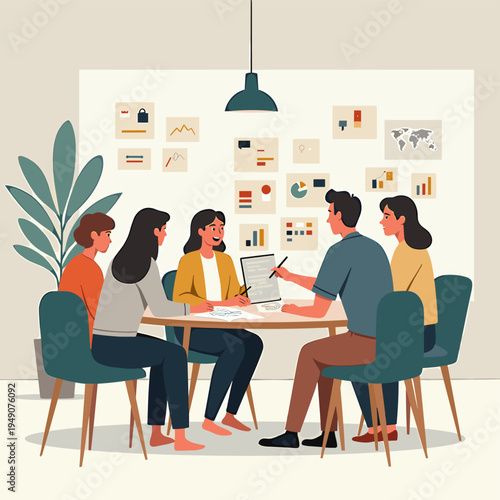 A minimalistic, partial view of chairs in a meeting setting, conveying a sense of collaboration and focus. Ideal for business presentations, articles,