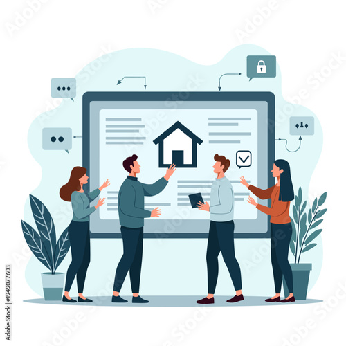 A minimalist illustration showcasing a person standing near a potted plant. This image evokes tranquility and wellness, suitable for articles on bioph