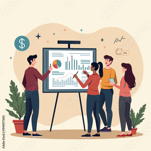 A minimalist illustration evoking feelings of calm and well-being. Perfect for articles about self-care, sustainable living, or interior design.