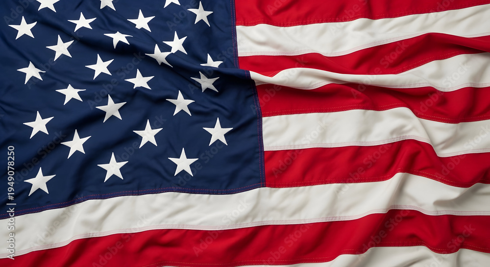 Obraz premium Celebrating america independent day patriotic spirit with american flag on display