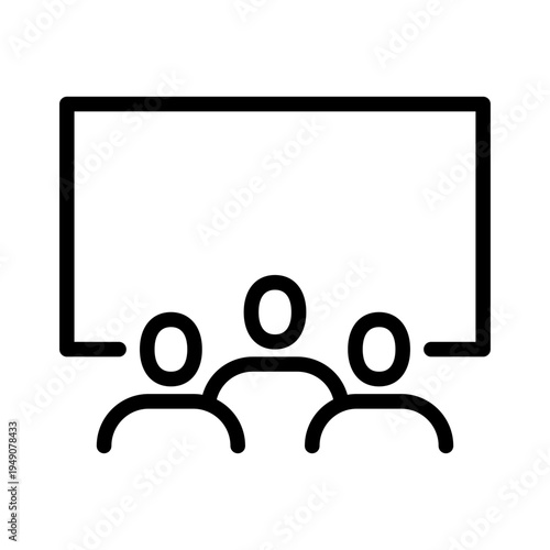 conference icon line vector logo,  business people,