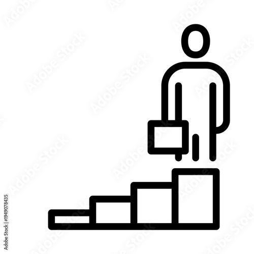 career icon line vector logo,  business people,