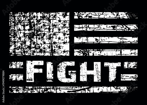 Fight Cancer Survivor American Flag, Cancer Awareness Usa Flag.