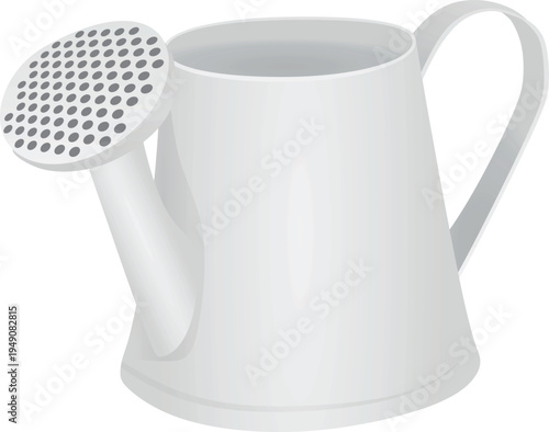 Metal water can. vector illustration