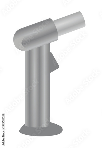 Flame gun lighter. vector illustration