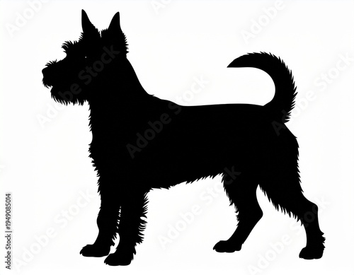 犬のシルエット
