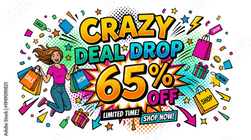 Crazy Deal Drop 65% Off Sale