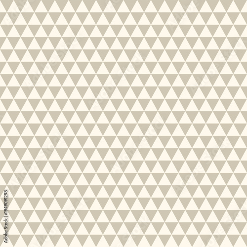 Seamless ivory and beige geometric triangle pattern. Modern repeating background for wallpaper, packaging, textile, branding, and web design.
