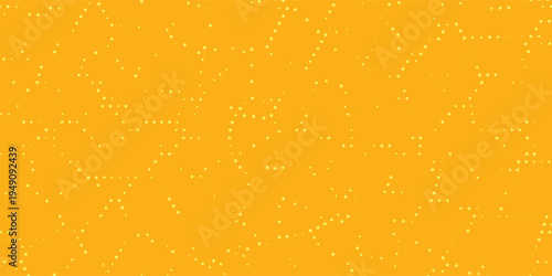 Yellow halftone pattern. Retro comic gradient background. Bright orange pixelated dotted texture overlay. Cartoon pop art faded gradient pattern. Vector backdrop for poster  banner  advertisement