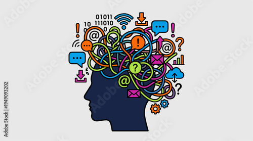 Complex Thoughts and Digital Information Overload in Human Mind.