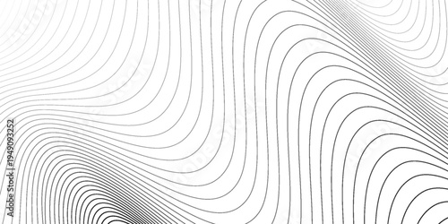Vector illustration of gray line pattern with abstract background. EPS10. Beautiful and modern curved lines.