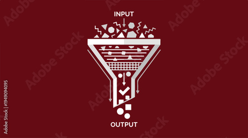 Data Filtering Process - Input to Output Transformation.