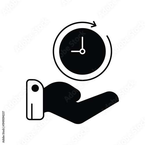 Availability icon with white background vector stock illustration
