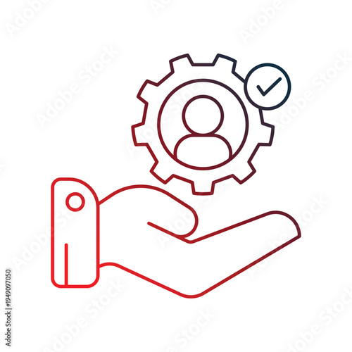 Accessibility icon with white background vector stock illustration