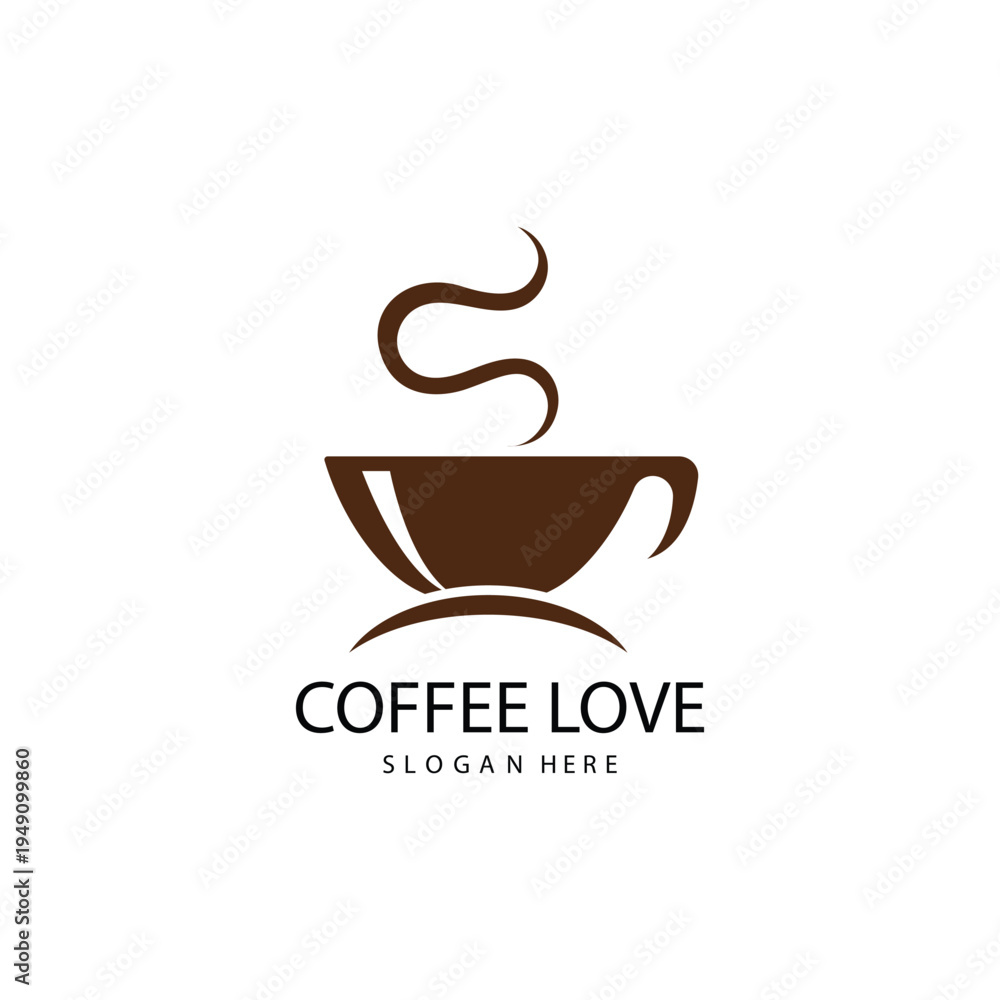 Obraz premium coffee logo icon vector image