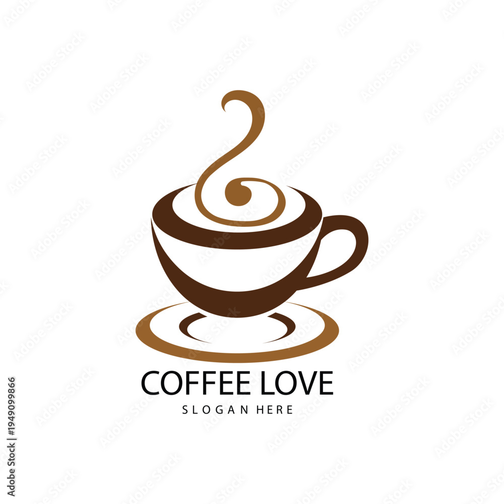Obraz premium coffee logo icon vector image