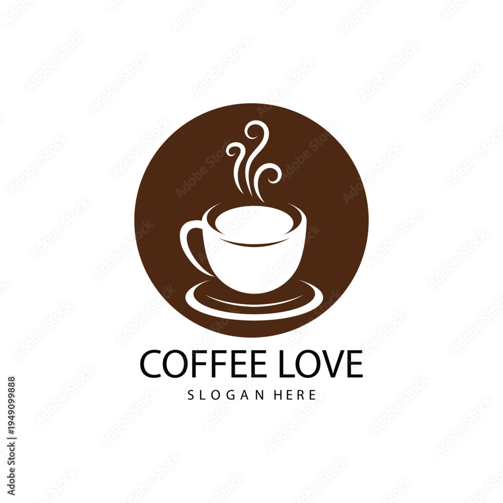 Obraz premium coffee logo icon vector image