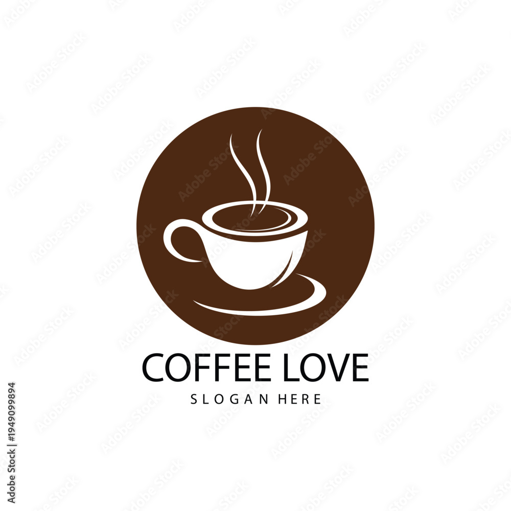 Obraz premium coffee logo icon vector image