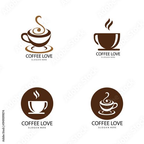 coffee logo icon vector image