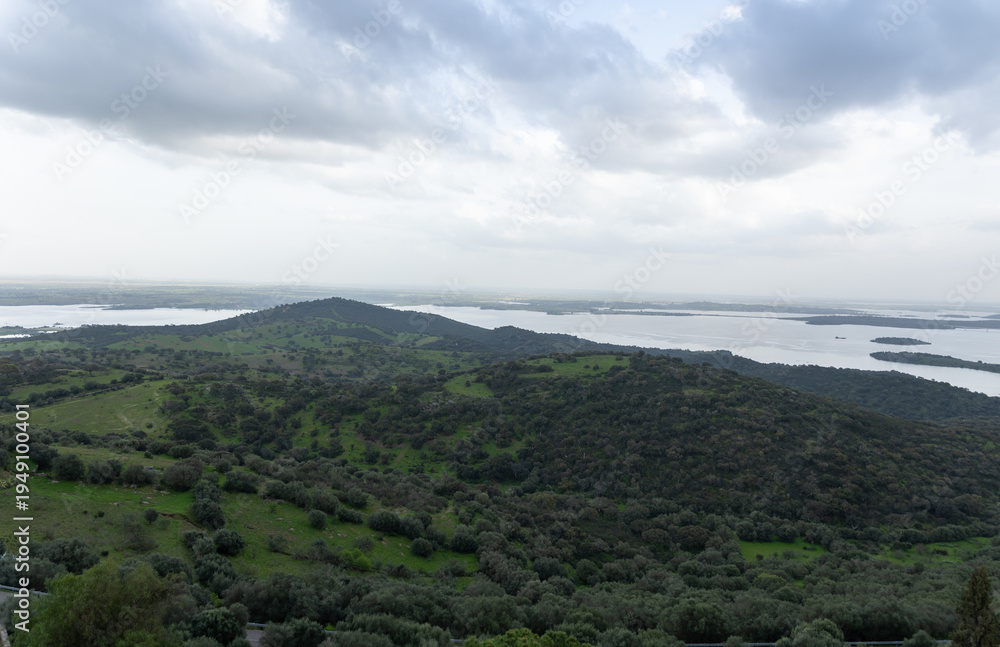 Fototapeta premium Panoramic View of Monsaraz from the Castle