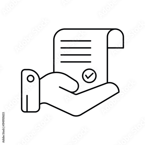 Accountability icon with white background vector stock illustration