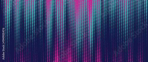 Vector halftone gradient effect. Vibrant abstract background.