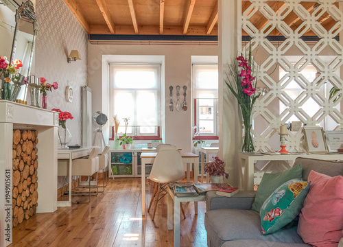 Modern and Rustic White Interior with Charming Decor	