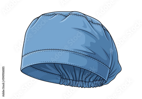Blue Swim Cap for Swimming Pool.