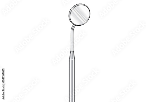 Dental mirror instrument for oral examination.