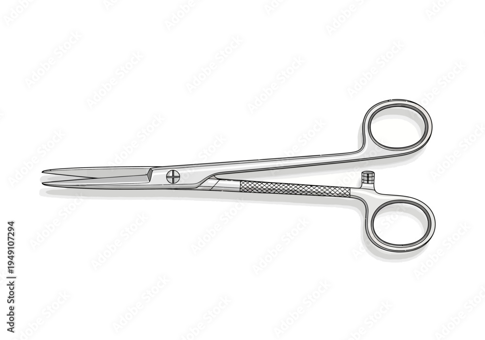 Obraz premium Medical Scissors Surgical Instrument Tool.