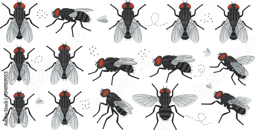 Collection of cute red panda vector characters featuring various emotions and expressions with bamboo and green leaves for animal conservation and nature education designs.