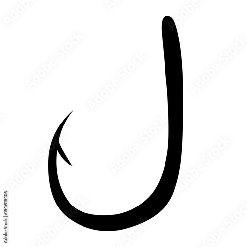 Fishing Hook silhouette vector