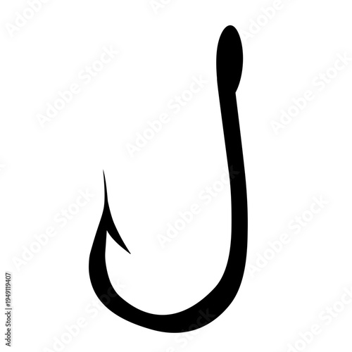 Fishing Hook silhouette vector