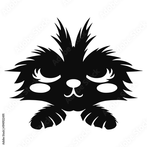 Photography Silhouette logo of a cat