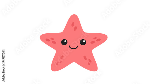 red starfish on white background