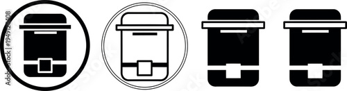 Seat belt buckle and strap illustrations in various views and stages