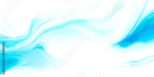 Abstract blue background with smoke and wave design featuring smooth flowing lines and soft motion patterns for a modern vector art illustration backdrop