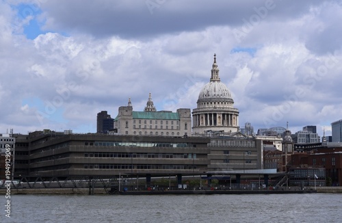 View of the River Thames in London, with St. Paul's Cathedral visible in the background